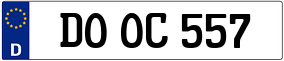 Trailer License Plate